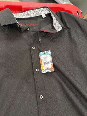 ROBERT GRAHAM BLACK WINDSOR 2 LONG SLEEVE BUTTON DOWN SHIRT